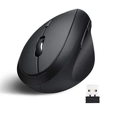 Abbildung von Perixx PERIMICE 619B Vertikale Bluetooth Maus kabellose 3 in 1 Multi Device Spezifikation Leiser klick Tragbares Kompaktformat schwarz für Rechtshänder