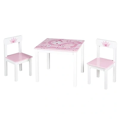Abbildung von roba® Kindersitzgruppe in blau oder rosa, (3 tlg), 2 Kinderstühle &amp; 1 Tisch