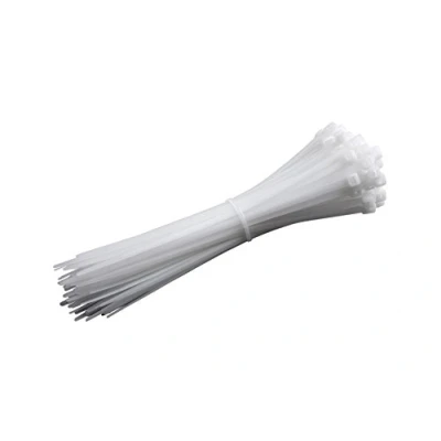 Abbildung von Meister Kabelbinder Praktisches Set 100 Stück weiß 200 x 4,8 mm Stabiles Nylon Formbeständig Langlebig &amp; robust / für Bündelgut Kabelverbinder 7452560