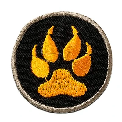 Abbildung von Catch the Patch Aufnäher Bügelbild, Aufbügler, Applikationen, Patches, Flicken, zum aufbügeln, Polyester, Wolfspfote Kralle Größe: Ø 3,6 cm