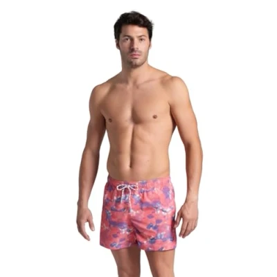 Abbildung von Arena Water Prints Badeshorts, Herren, Größe: Medium, Calypso coral multi
