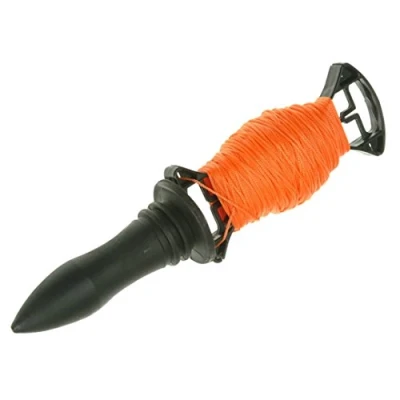 Abbildung von Faithfull Faiblreel Ziegelschnur auf drehbarer Spule, orangefarben, 75 m, Bruchfestigkeit: 12 kg