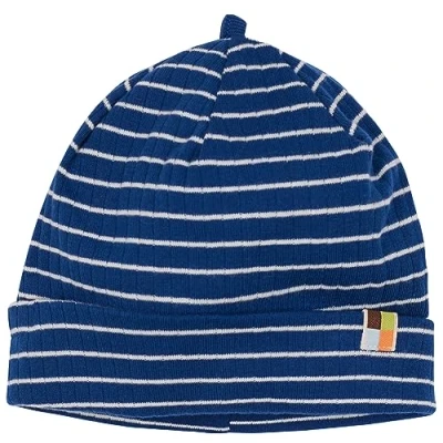 Abbildung von loud + proud Unisex Kinder Derby Rib, GOTS Zertifiziert Beanie Mütze, Ultramarine, 42 44 EU
