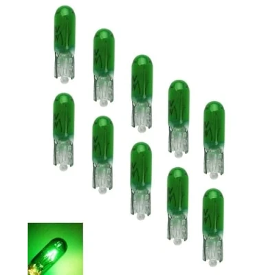 Abbildung von MAXXONI 10x GRÜN W1,2W 12V T5 Glassockellampe Tacho Cockpit Auto Instrumentenbeleuchtung