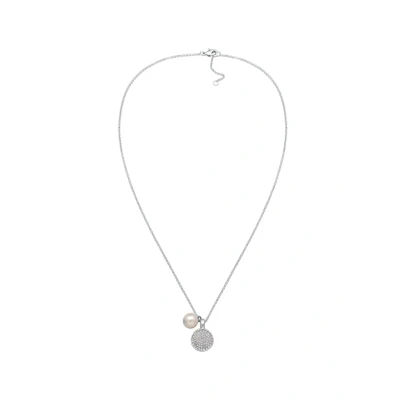 Abbildung von Elli Kristall Elegant Halskette, Damen, Größe: 42, Silber