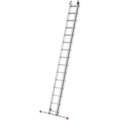 Abbildung von Hailo Anlegeleiter &quot;S80 ProfiStep duo&quot;, Aluminium Schiebeleiter 2 teilig 2x15 Sprossen