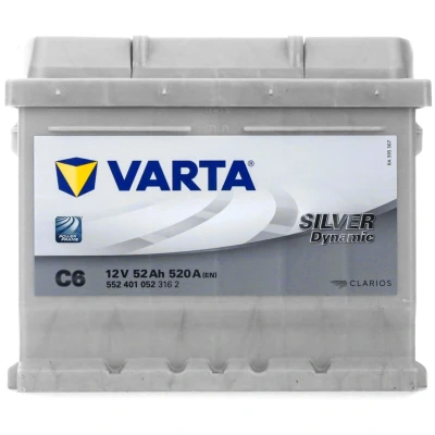 Abbildung von VARTA SILVER dynamic 5524010523162 Batterie 12V 52Ah 520A B13 FORD: Focus C Max, FIESTA 6, Fusion Kombi, OPEL: Corsa A CC, Tigra Coupe
