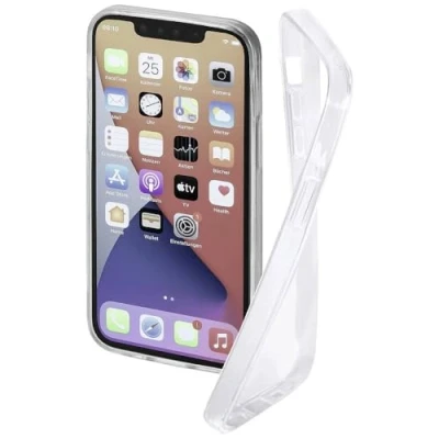 Abbildung von Hama Handyhülle für Apple iPhone 13 Pro „Crystal Clear“ (durchsichtige Hülle aus TPU, flexible Schutzhülle, Handyschutz mit Anti Rutsch Oberfläche) transparent
