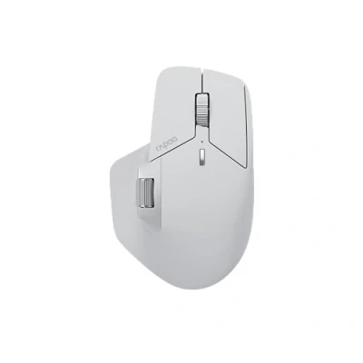 Abbildung von Rapoo MT760L kabellose Maus Wireless Mouse 4000 DPI Sensor umweltfreundlicher wiederaufladbarer Akku ergonomisch PC &amp; Mac grauweiß