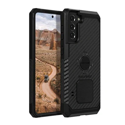 Abbildung von Rokform Galaxy S21 Plus Hülle, Rugged Series, magnetische Hülle mit Drehverschluss, sturzgeprüfte Rüstung (schwarz)