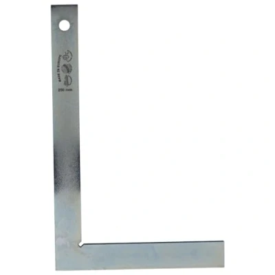 Abbildung von Dönges Profi Schlosserwinkel ohne Anschlag, 250 x 160 mm, rostfrei &amp; verzinkt aus Stahl Für genaues Arbeiten im Metallbau, Werkstattbereich 90 Grad Winkel mit Anschlagwinkel Metall