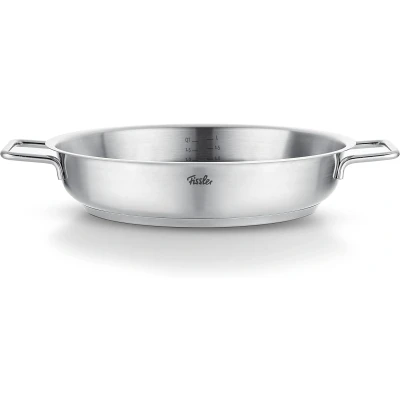 Abbildung von Fissler Servierpfanne &quot;Fissler Pure Collection 24cm&quot;, Edelstahl 18/10, (1 tlg.), Backofengeeignet bis 230C, Schüttrand, Made in Germany