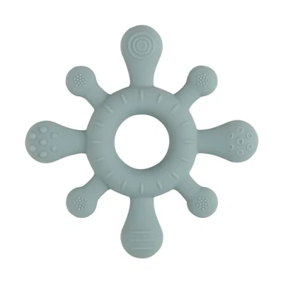 Abbildung von Baby&#039;s Only Beißring Blossom Greifling Baby Bietet viele Vorteile Kindersicher Beißspielzeug Hochwertigem Silikon Ab 0 Monate Stonegreen