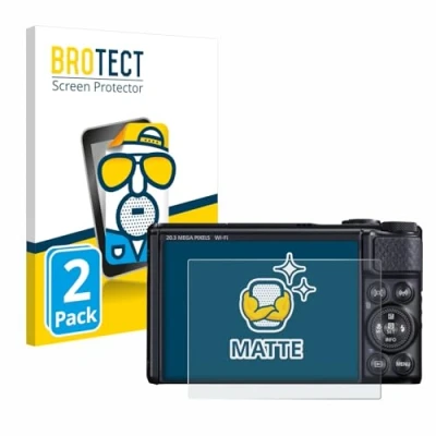 Abbildung von BROTECT Entspiegelungs Schutzfolie für Canon PowerShot SX740 HS (2 Stück) Matte Displayschutz Folie, Anti Reflex, Fingerprint