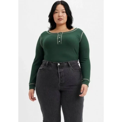 Abbildung von Levi&#039;s PL Sierra Henley Darkest spruce Strickpullover, Damen, Größe: 46/48,