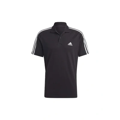 Abbildung von adidas Sportswear Essentails Embroidered Small LOGO Poloshirt, Herren, Größe: Small, Black white