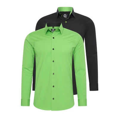 Abbildung von Rusty Neal 2 PACK Hemd, Herren, Größe: 4XL, Grün/schwarz