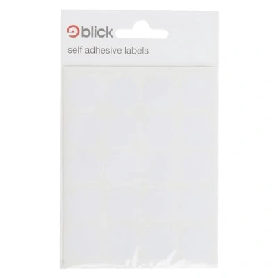 Abbildung von Blick White circle Aufkleber 19mm (140 Aufkleber)