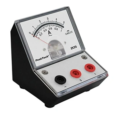 Abbildung von PeakTech P 205 09 Strommessgerät/Amperemeter Analog/Messgerät mit Spiegelskala 0 … 1A/ 5A AC