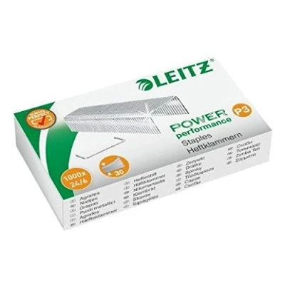 Abbildung von LEITZ Heftklammer 24/6, 1.000 Stück/Pack, Heftleistung 30 Blatt