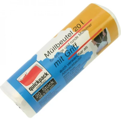 Abbildung von 20 Stück Müllbeutel mit Trageschlaufe Liter, 48 x 62 cm, auf Rolle