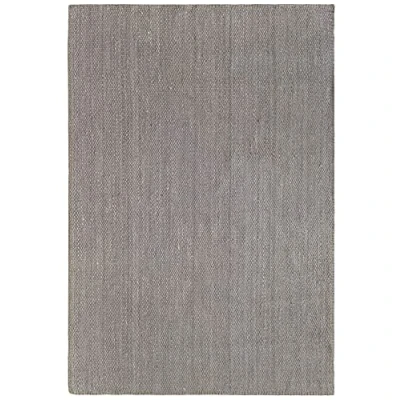 Abbildung von HAMID Jute Teppich, Granada Teppich 100% Natürliche Grau, Jutefaser Handgewebt, Weicher und Hohe Festigkeit für Wohnzimmer, Esszimmer, Schlafzimmer, Flurteppich Grau (290x200cm)