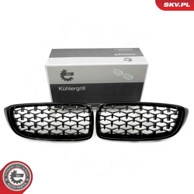 Abbildung von ESEN SKV 66SKV154 Kühlergrill glänzend, schwarz BMW: 4 Gran Coupe, Cabrio, Coupe
