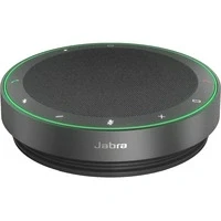 Abbildung von Jabra Speak2 75 schnurlose Bluetooth Freisprechlösung, 4 Mikrofone mit Geräuschunterdrückung, 65 mm Breitband Lautsprecher, Super Audio, Zoom und Google Meet zertifiziert, Dunkelgrau