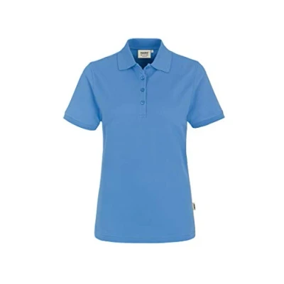 Abbildung von HAKRO Damen Polo Shirt &quot;Classic&quot; 110 malibu blue Größe: M