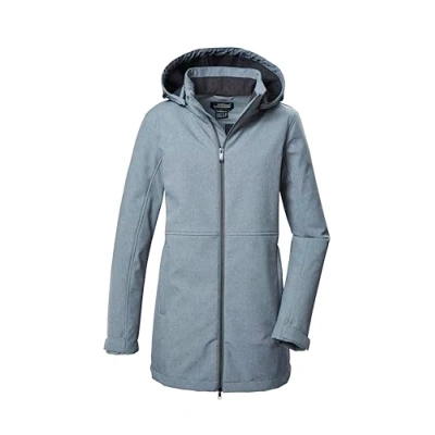 Abbildung von killtec Damen Softshell Parka/Softshelljacke mit abzippbarer Kapuze KOW 95 WMN SFTSHLL PRK, graumelange, 44, 41803 000