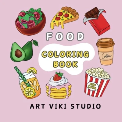 Abbildung von Food Coloring Book: 40 Easy Designs for Adults and Kids (Bold &amp; Books)