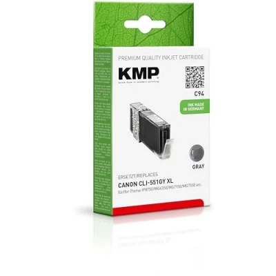Abbildung von KMP Druckerpatrone C94 grau kompatibel zu Canon CLI 551 XL GY
