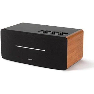 Abbildung von Edifier® D12 Stereo Lautsprechersystem (Bluetooth, 70 W, Infrarot Fernbedienung, Echtholz)