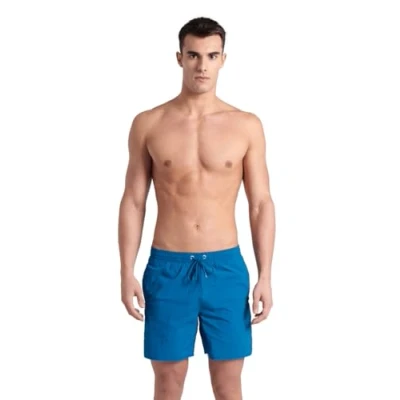 Abbildung von Arena Herren Mens Beach Boxer Solid Swim Trunks, Blue Cosmo, XL EU