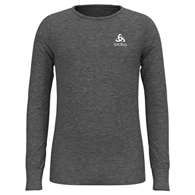 Abbildung von Odlo CREW NECK Active WARM ECO Unisex Langarmshirt für Kinder, Größe: 80, steel grey melange