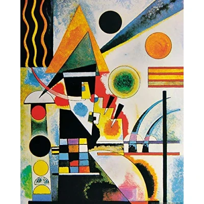 Abbildung von 1art1 Wassily Kandinsky Poster Balancement, 1925 Kunstdruck Bild 50x40 cm