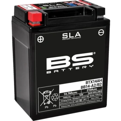 Abbildung von BS Battery 300758 BTX14AH AGM SLA Motorrad Batterie, Schwarz