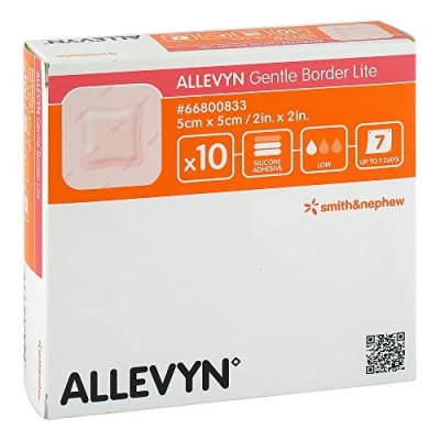 Abbildung von Allevyn Gentle Border Lite 5x5 cm Schaumverb.