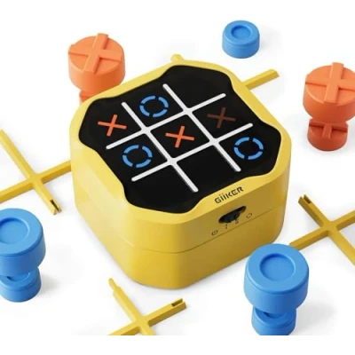 Abbildung von GiiKER Tic Tac Toe Bolt Spiel, Original 3 in 1 Handheld Puzzle Spielkonsole, tragbare Reisespiele für Autofahrten, Brettspiele Kinder und Erwachsene, Geburtstagsgeschenke ab Jahren