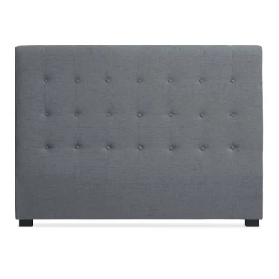 Abbildung von Luxor Kopfteil Bett 160cm mit Stoffbezug Grau Menzzo