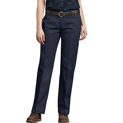 Abbildung von Dickies Original Damen Arbeitshose mit Falten und Fleckenresistenz, Dunkles Marineblau, 38