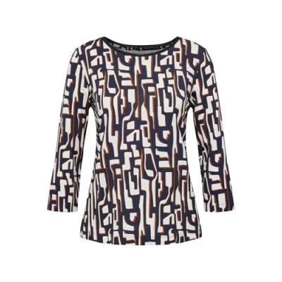 Abbildung von Rabe 3/4 Arm Shirt, mit grafischem Muster