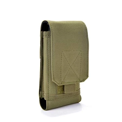 Abbildung von Tactical MOLLE Smartphone Holster, Universal Army Mobile Phone Belt Pouch EDC Security Pack Carry Accessory Kit Blowout Loops Waist Bag Case for iPhone SE 5S Samsung Galaxy S4 Mini