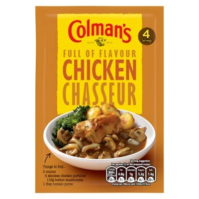 Abbildung von Colman&#039;s Chicken Chasseur Recipe Mix 43g Reduziert, kurzes MHD Jun. 2013