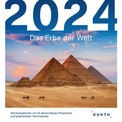 Abbildung von Das Erbe der Welt KUNTH Postkartenkalender 2024: Hochwertiger Tischkalender mit 53 traumhaften Postkarten (auch zum Aufhängen) (KUNTH 52 Wochen)