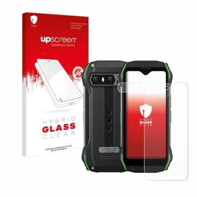 Abbildung von upscreen Schutzglas für Blackview N6000 (Display+Kamera) Schutzfolie, Glas Folie [Klar, 9H Panzerschutz, Anti Fingerprint]