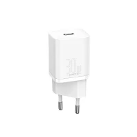 Abbildung von Baseus Super Si 1C USB Typ C 30W Power Delivery Schnellladegerät weiß (CCSUP J02)