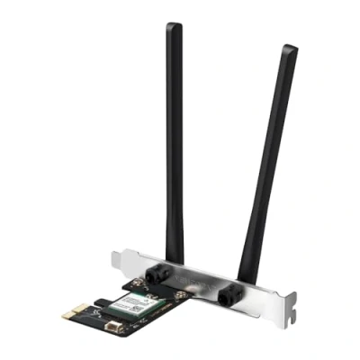 Abbildung von Mercusys MA80XE AX3000 Wi Fi 6 Bluetooth 5.2 PCIe Adapter, 2402 Mbps (5GHz) + 574Mbps (2.4GHz), Intel WiFi Chipsatz, WPA3, kompatibel mit Windows 10, 11 (64bit)