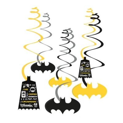 Abbildung von Hängende Dekoration Wirbel Batman 60cm 6 Stück