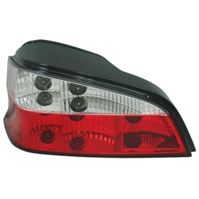 Abbildung von AUTO STYLE Satz Heckleuchten kompatibel mit Peugeot 106 1996 Rot/Klar